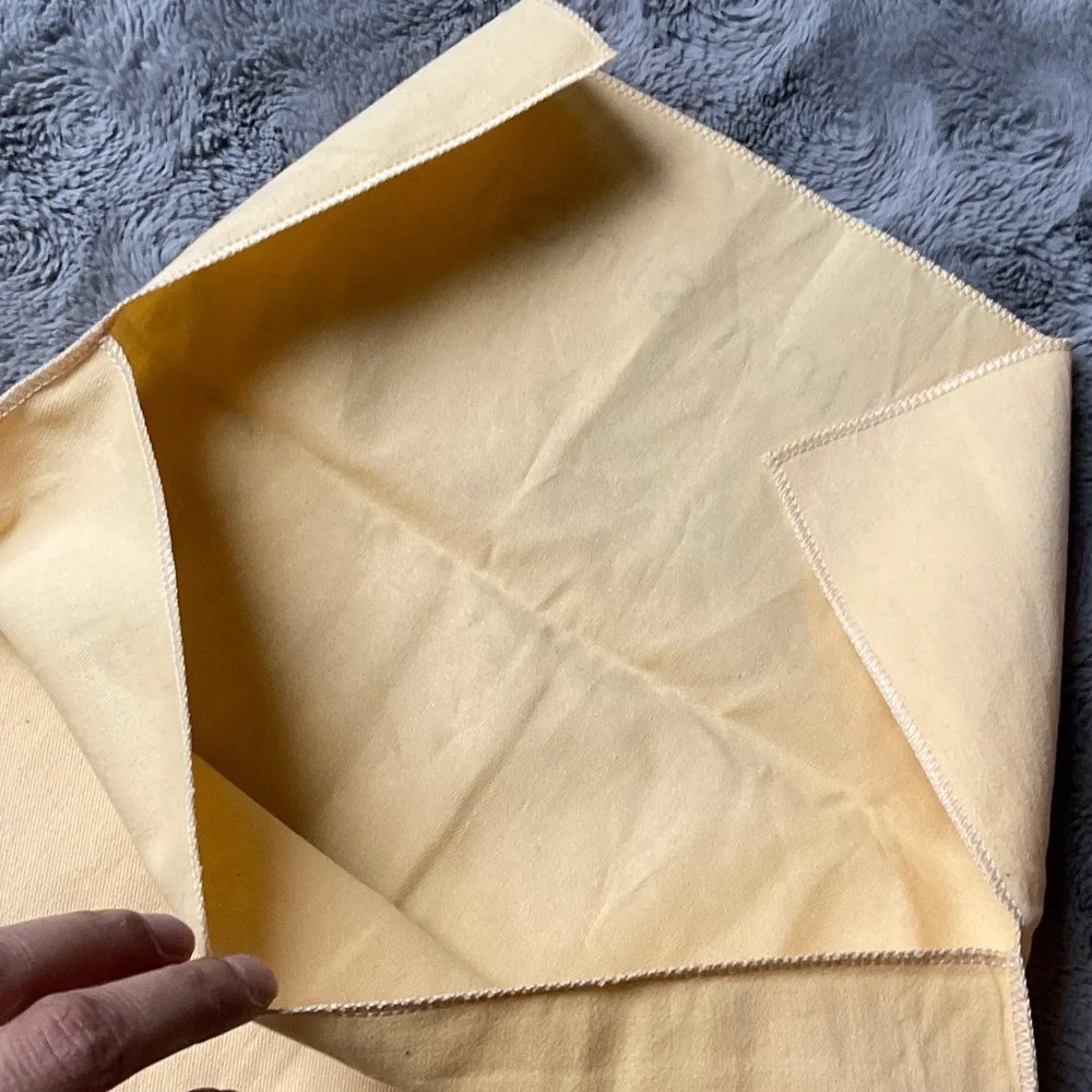 Louis Vuitton Pale Yellow Dust Bag with Logo